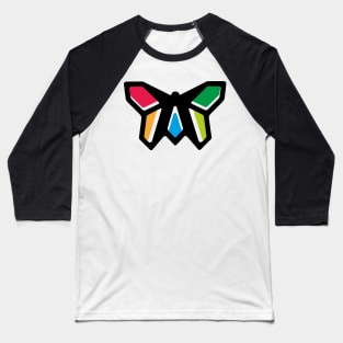Rainbow Anigami Butterfly Baseball T-Shirt